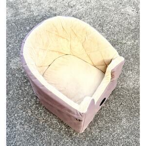 K&H Pet Products Cozy Dog / Cat Booster Car Seat 
– Neutral Tan & Beige